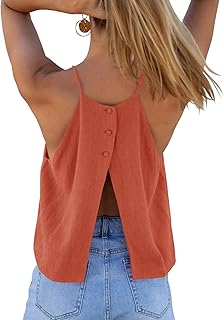 Womens Summer Halter Crop Tank Tops Y2k Going Out Sleeveless Tee Shirts Open Back Beach Camisole