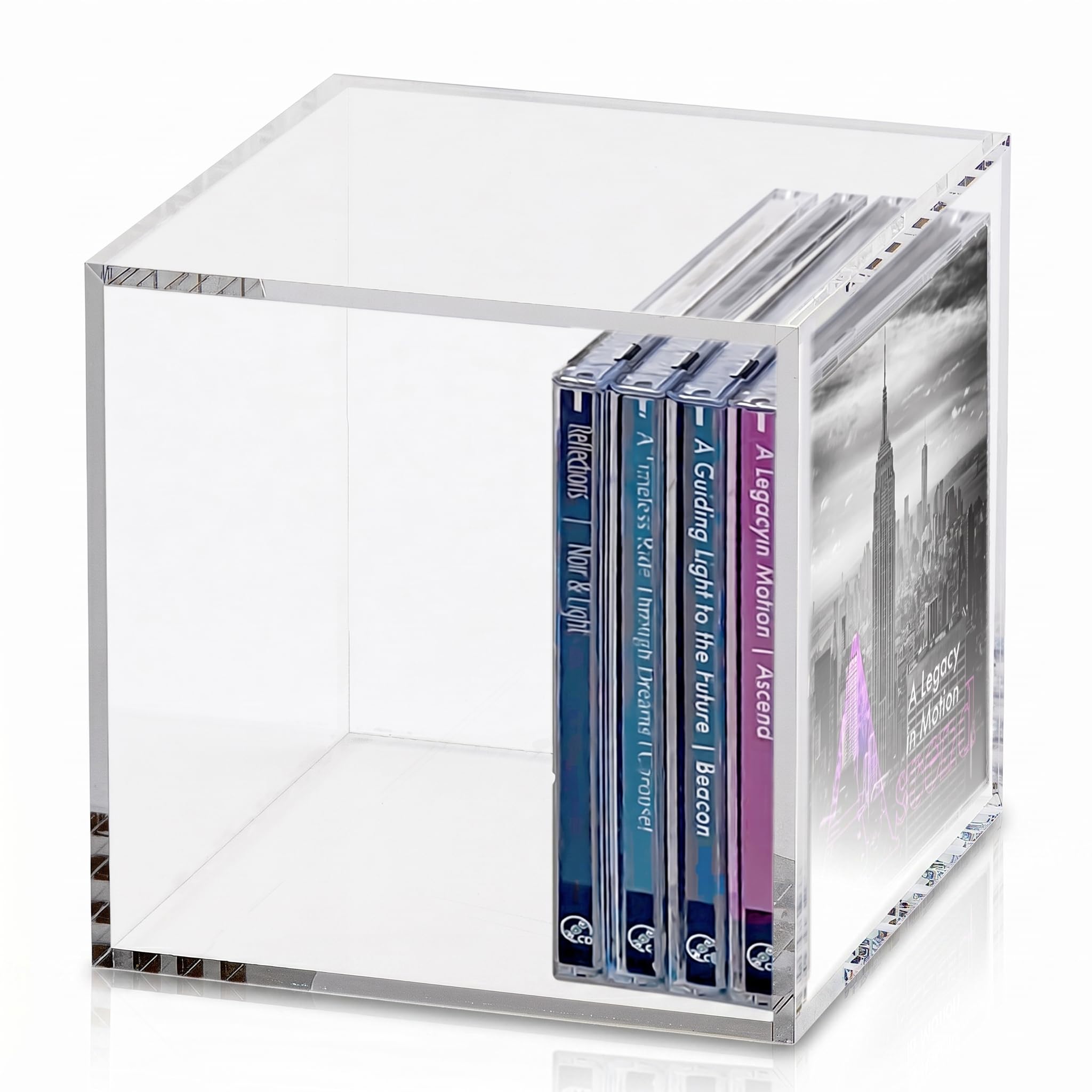 Amazon｜【F+Tres】飾れるCD収納ケース 透明アクリル Sサイズ 13枚収納