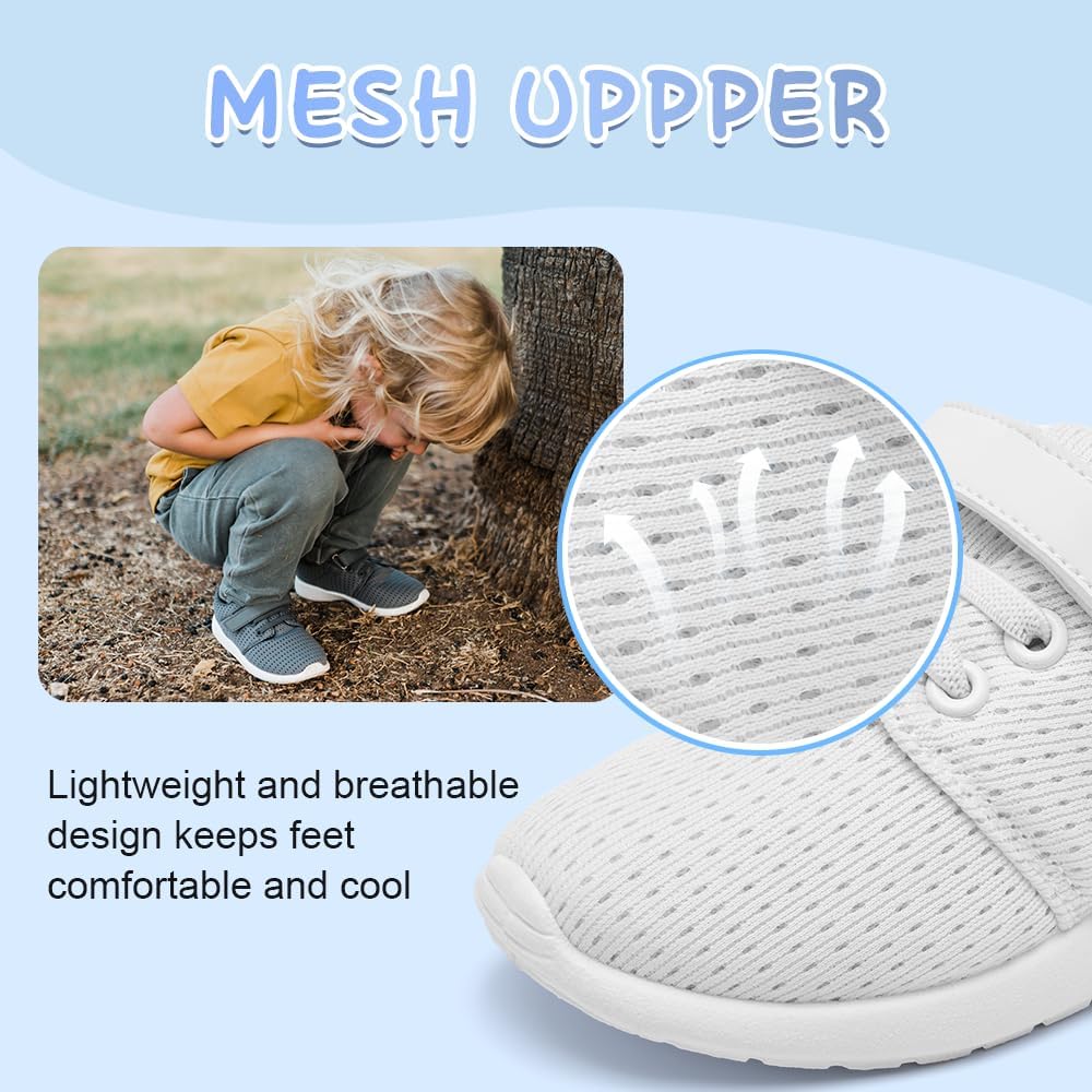 HIITAVE Toddler/Little Kid Boys Girls Shoes Running/Walking Sports Sneakers - Image 3