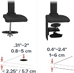 Ergotron – LX Premium Monitor Arm, Single Monitor Desk Mount – fits Flat Curved Ultrawide Computer Monitors up to 34 Inches, 7 to 25 lbs, VESA 75x75mm or 100x100mm – Matte Black