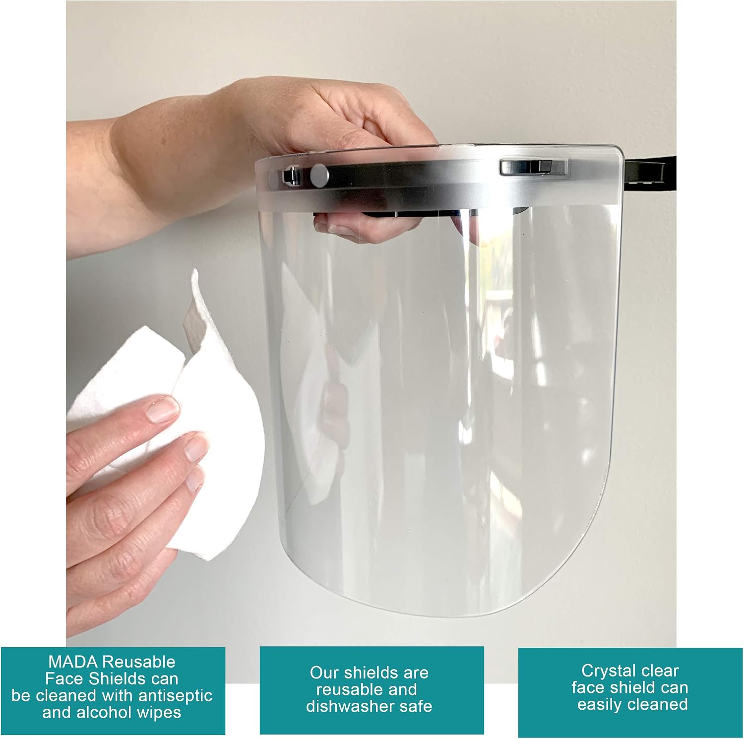 Reusable adjustable Face Shield Made in the USA (4)