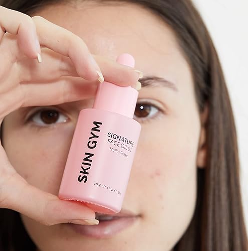 Miniatura 6 de SKIN GYM Aceite facial característico, hidratante y exfoliante - Con vitamina E, jojoba, rosa mosqueta, semilla de albaricoque