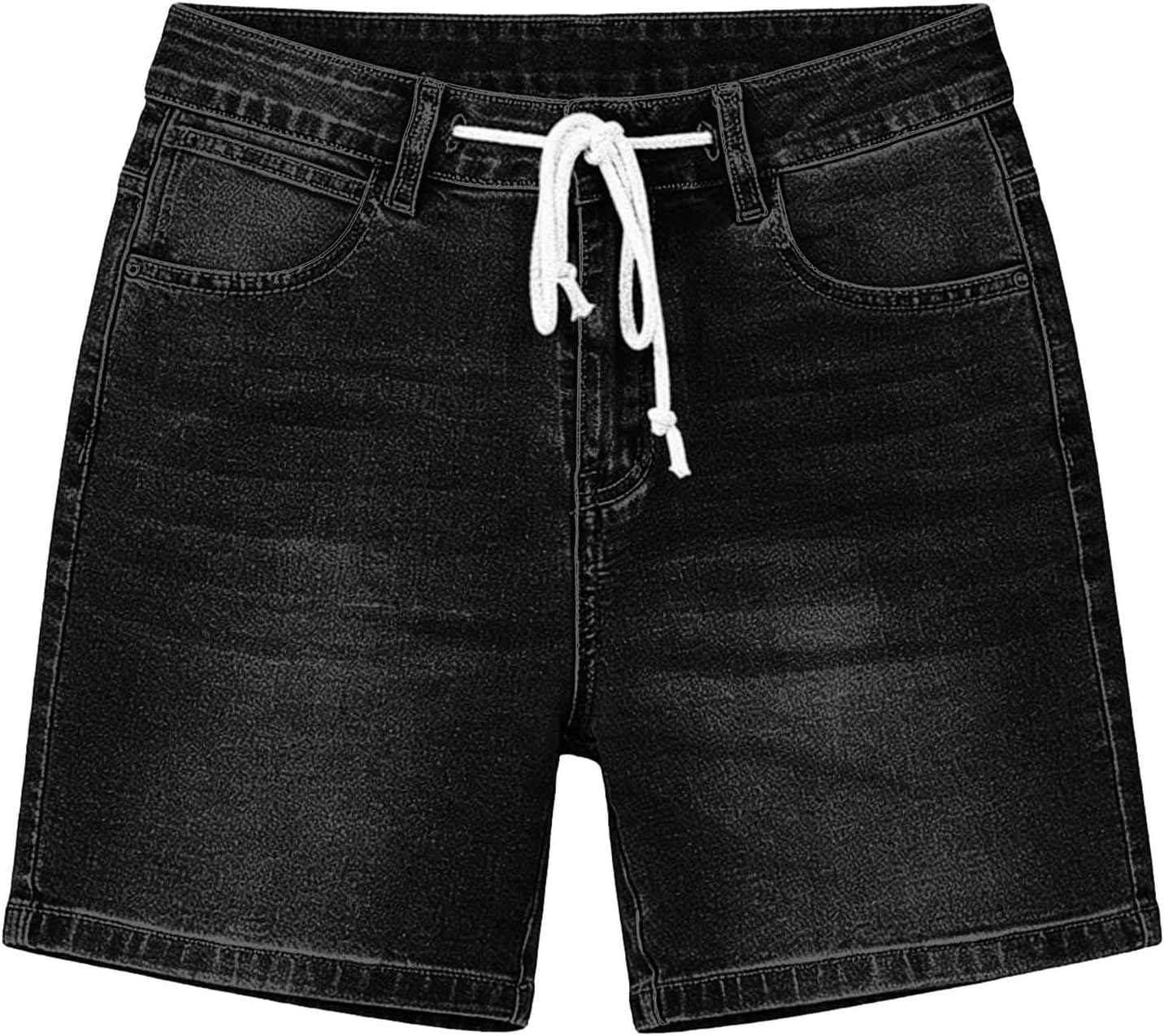 Denim Shorts for Womens Summer Casual Outfits Short Jeans with Pockets for Beach Travel Vacation Wear Loose Fit Short