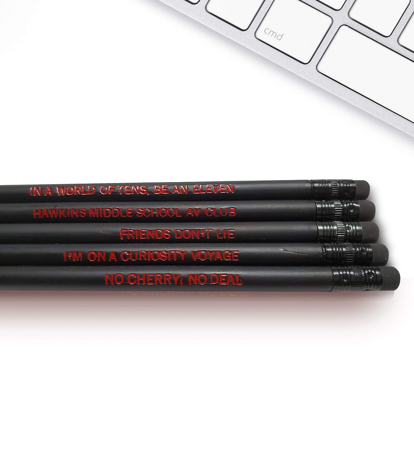 Fresh Prints of CT Stranger Pencils - Inspirational Pencils Engraved With Funny And Motivational Sayings For School And The Office