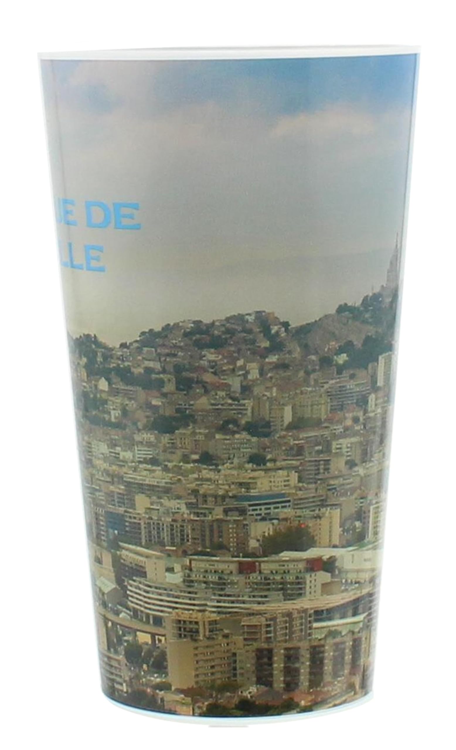 OLYMPIQUE DE MARSEILLE 2 x Verre gobelet éco cup 600 ml OM - Collection officielle Fabriqué en France