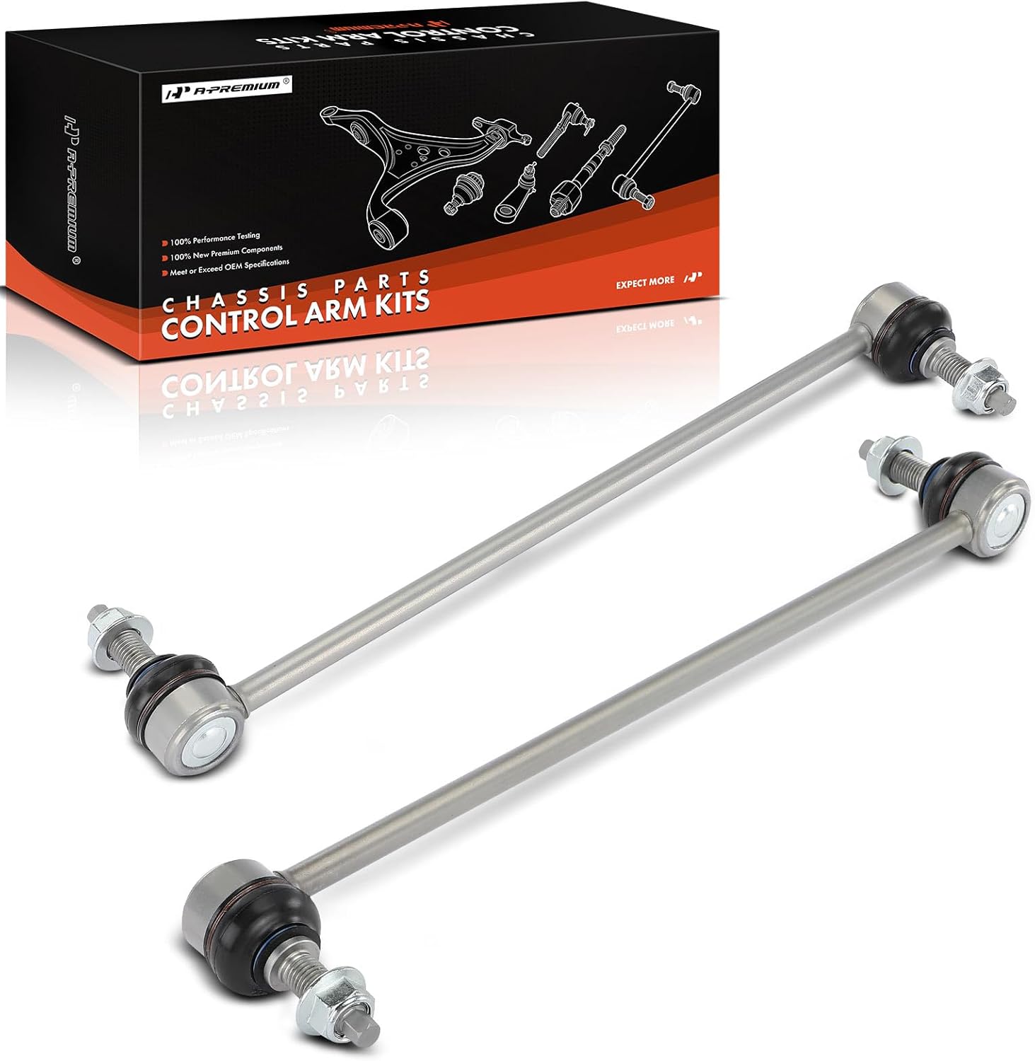 A-Premium 2 x Front Sway Bar Links Stabilizer Bar Links, Compatible with Mercedes-Benz CLA250 2014-2019, CLA45 AMG 2014-2019, GLA250 2015-2020, GLA45 AMG 2015-2019, B250, B250e, B Electric Drive