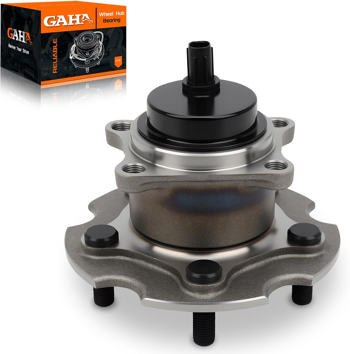 GAHA 512372 Rear Wheel Bearing Hub Assembly Compatible for Toyota Corolla iM 17–18/RAV4 06–18; for Lexus HS250h 10–12/NX200t 15–17/NX300/NX300h; for Scion iM 2016/Scion tC 11–16; 5 Lugs w/ABS