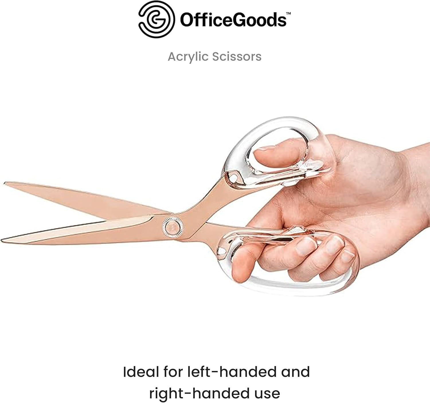 OfficeGoods Acrylic &amp; Stainless Steel 9" Scissors - Modern