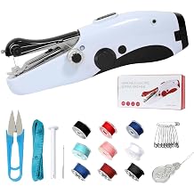 Sewing Machine Hand Sewing Machine Electric Hand Sewing Machine - Portable Mini Electric Sewing Machine with Sewing Accessories Easy to Use for Beginners Can be Used on Clothes Fabrics Curtains