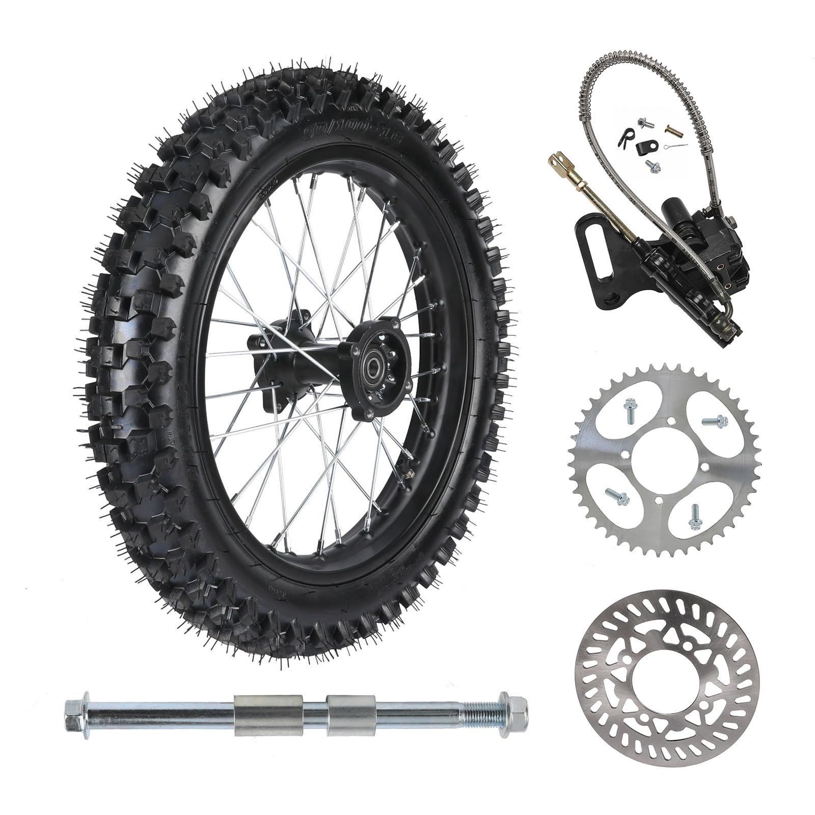 Amazon.com: ZXTDR Dirt Bike Rear Tire 90/100-16, Rear Wheel Tire