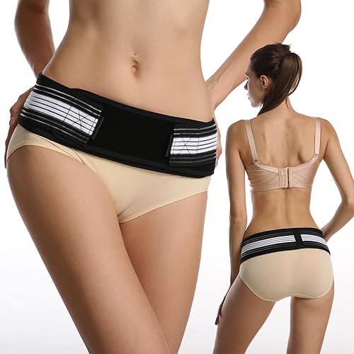 Back Support Belt for Women,Si Belt,45" Back Brace for Men Lower Back Suitable for 28-43" Hip Bone,Relieve Lower Back,Pelvis and Sciatica Pain. disponible en Yaxa Colombia