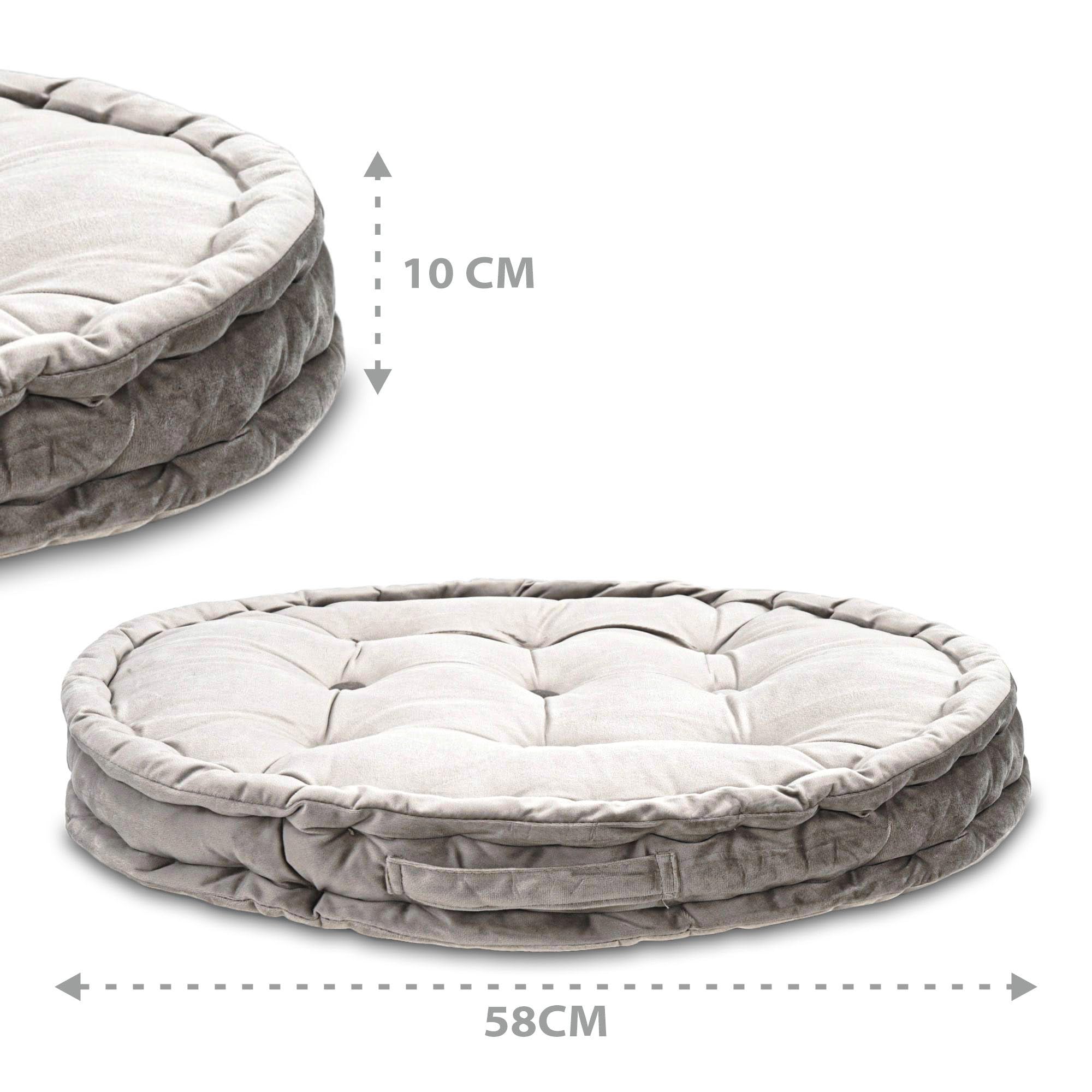 Cuscino da meditazione e yoga Zafu - Cuscino per pavimento Supporto ergonomico ideale per postura rilassamento respirazione meditazione consapevolezza per uso interno ed esterno