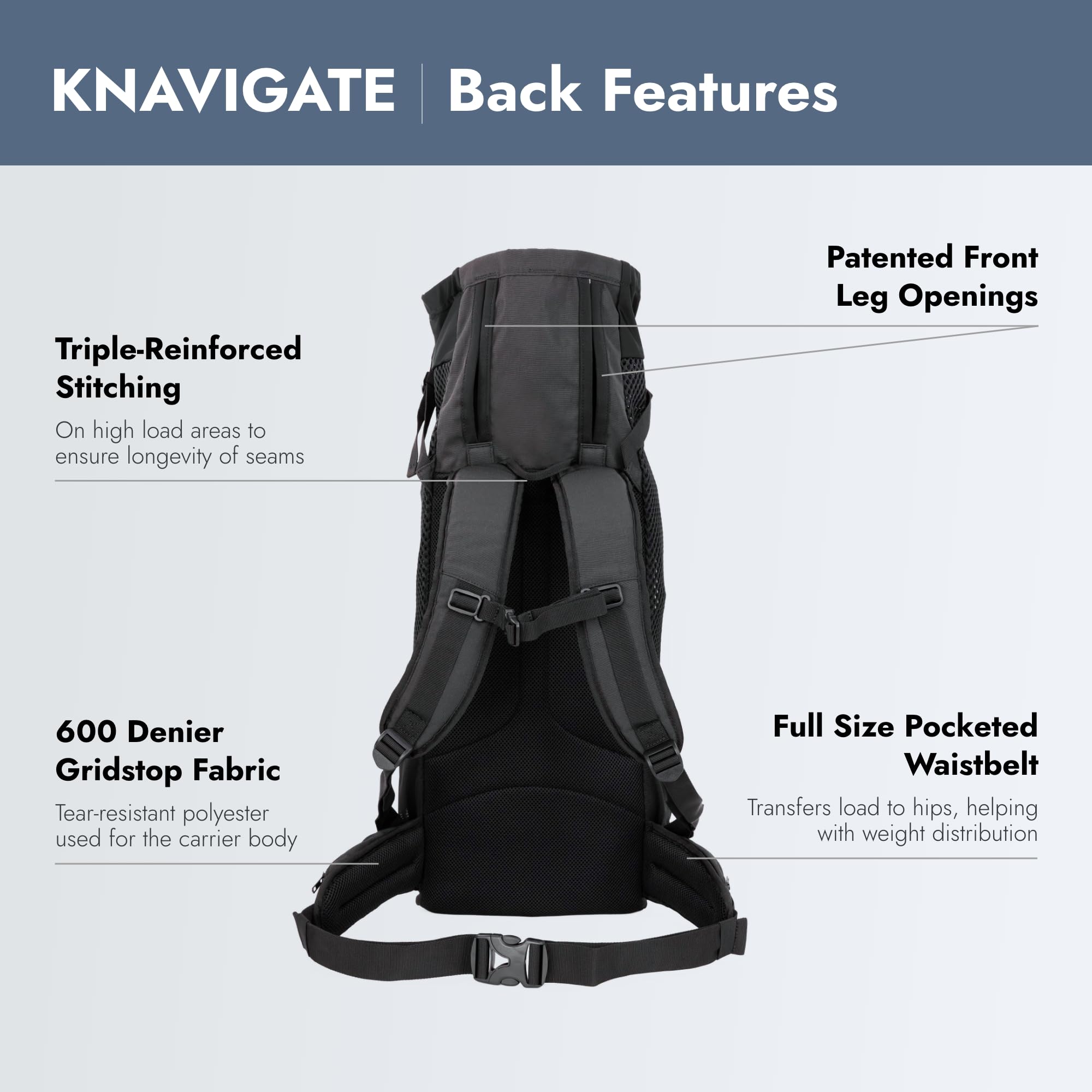 K9 Sport Sack Knavigate Hunde-Rucksack für die meisten Hundegrößen