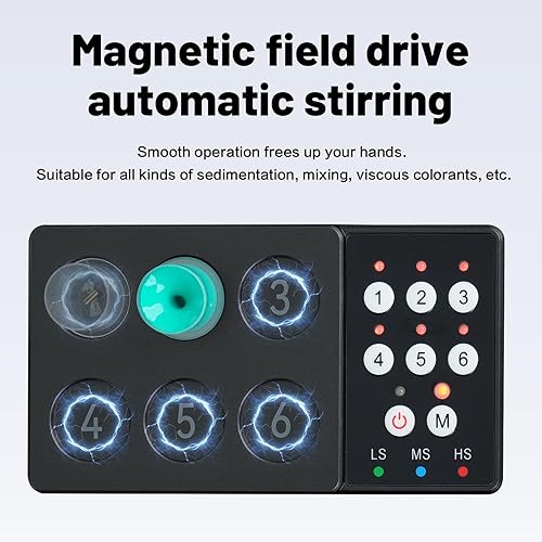 Miniatura 6 de Mezclador de tinta de tatuaje, mezclador de tinta eléctrica mezclador de tinta ajustable viene con 100 varillas de mezcla, batería de 2500 mAh