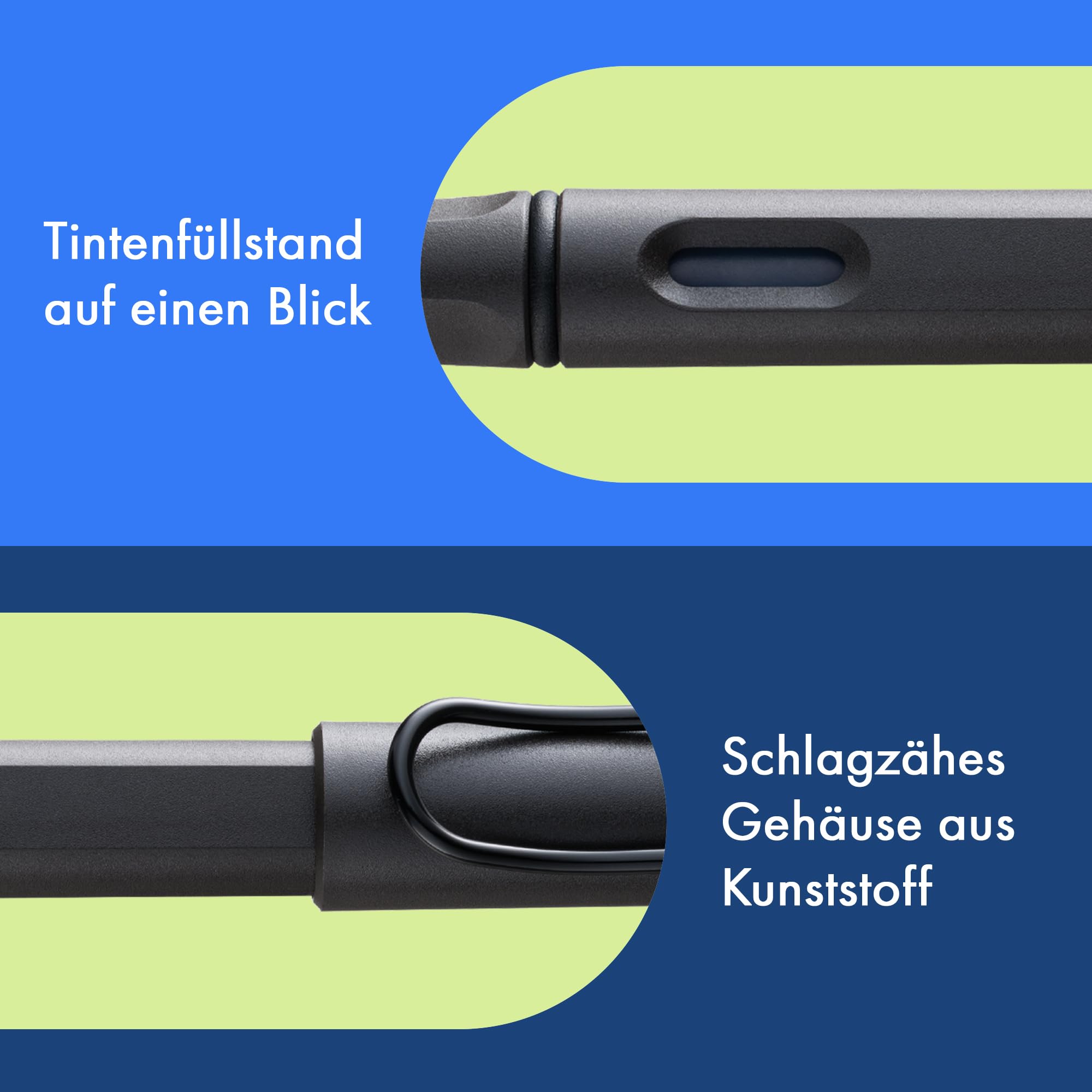 LAMY safari umbra Füllfederhalter mit ergonomischem Griff und polierter Stahlfeder in der Größe EF, ideal für jedes Schreiben und Kalligraphie, einschließlich LAMY T 10 blauer Patrone, für