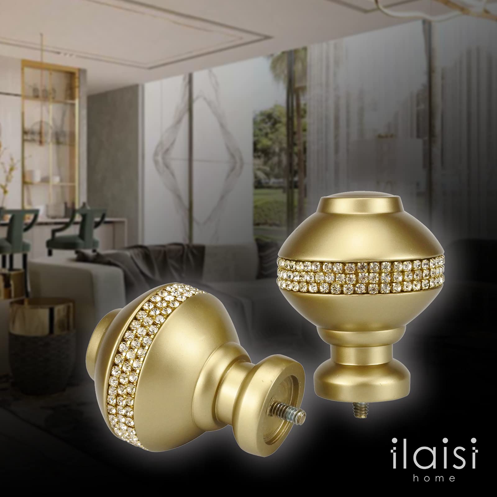 GORGECRAFT 4pcs Embouts De Tringle à Rideau Embouts De Rideau En Métal