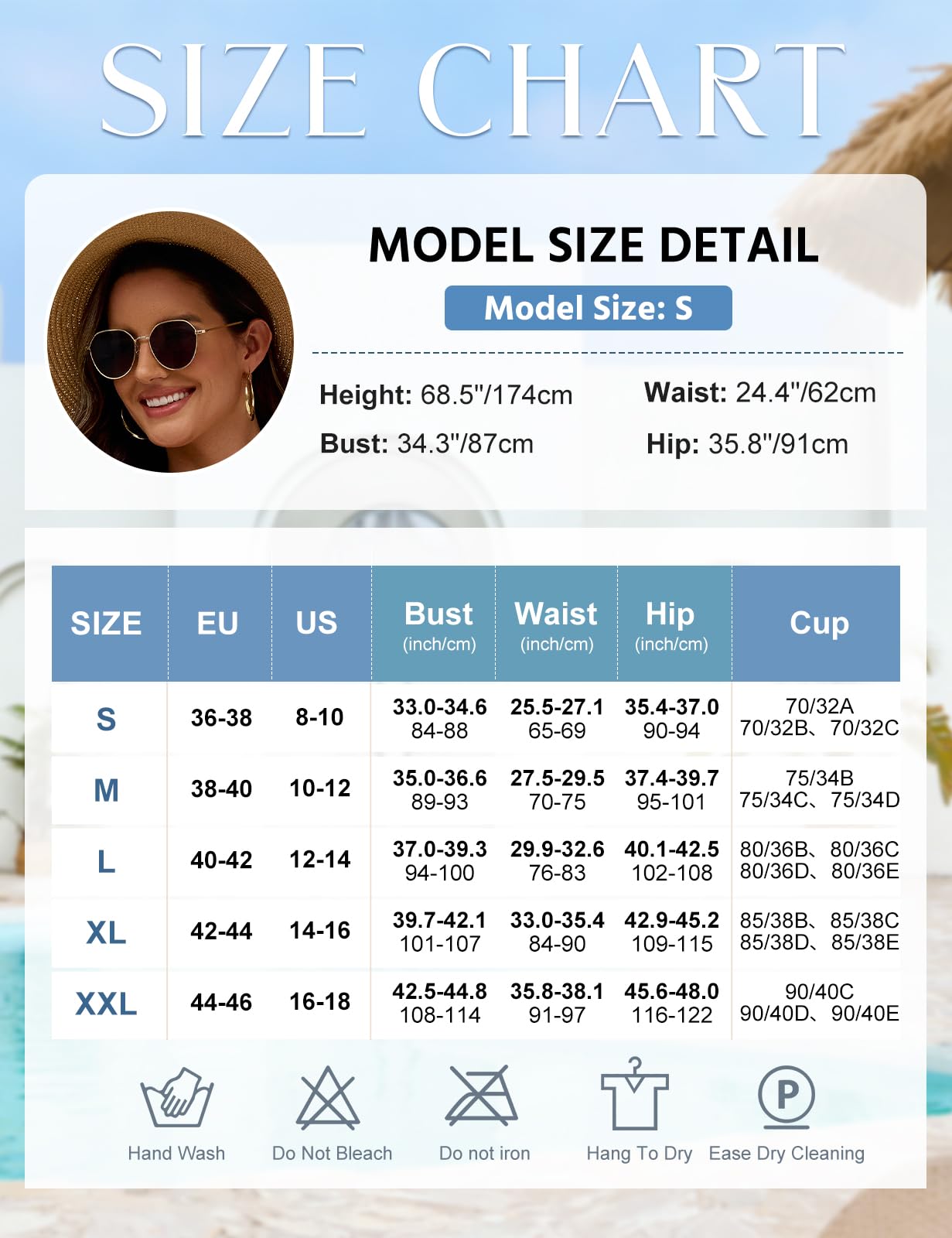 Costume Intero Donna Escote en V Sensual Volantes Contenitivo Curvy Costumi con Motivi Floreali, per la Spiaggia e la Piscina