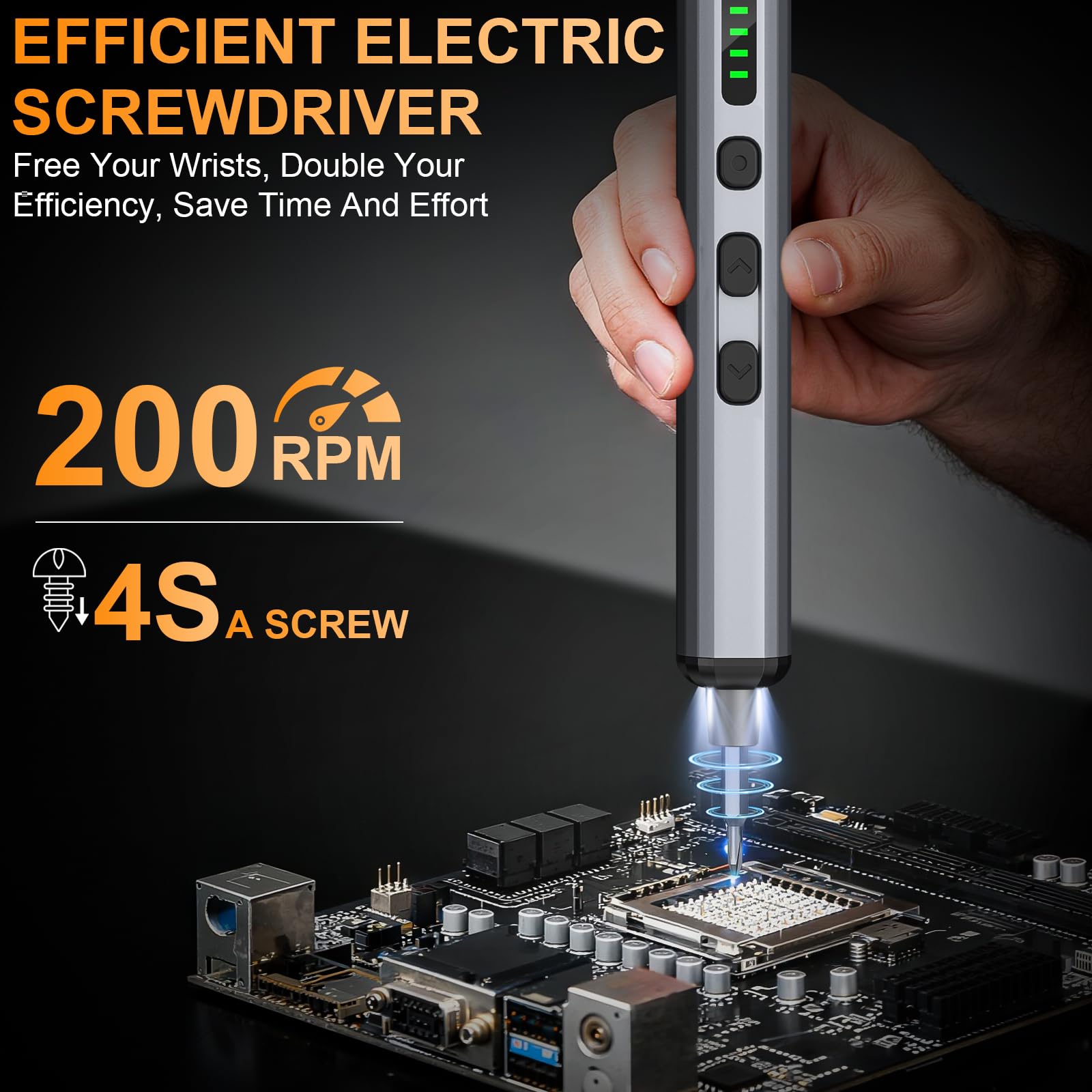 Mini destornillador eléctrico, juego de destornilladores de precisión de 3,7 V, destornillador inalámbrico, recargable, 72 en 1, kit de herramientas técnicas de reparación de brocas magnéticas para