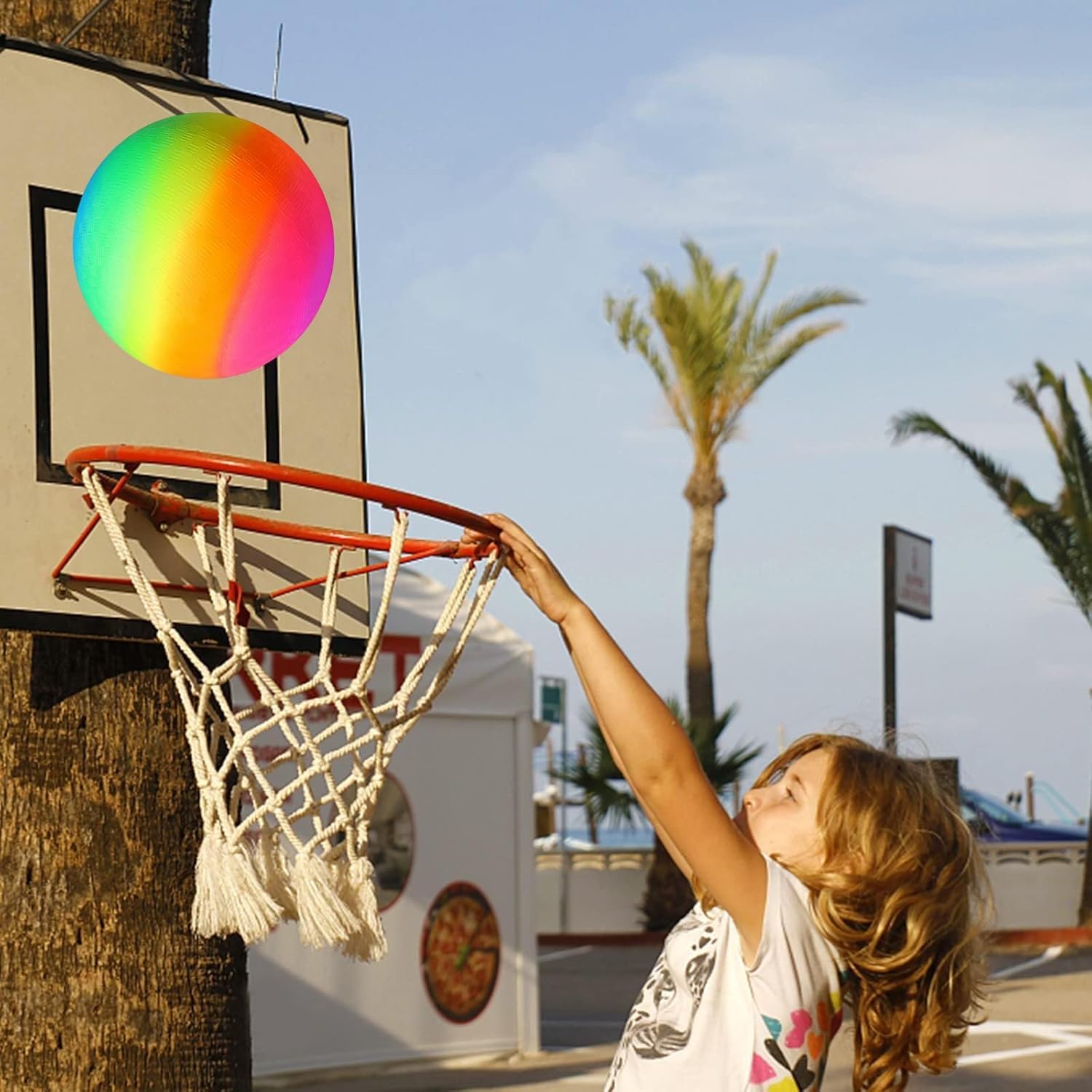 Kickball Raimbow Snapklik.com : YNHFIFI 4 Pack Playground Ball, 8.5 Inch Rainbow ...