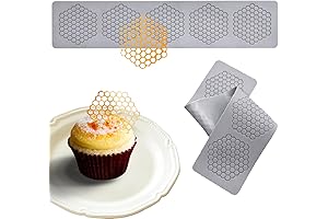 Jopgeey Tuile Fondant Molds with Hollow 3D Beehive Candy Lace Silicone Molds