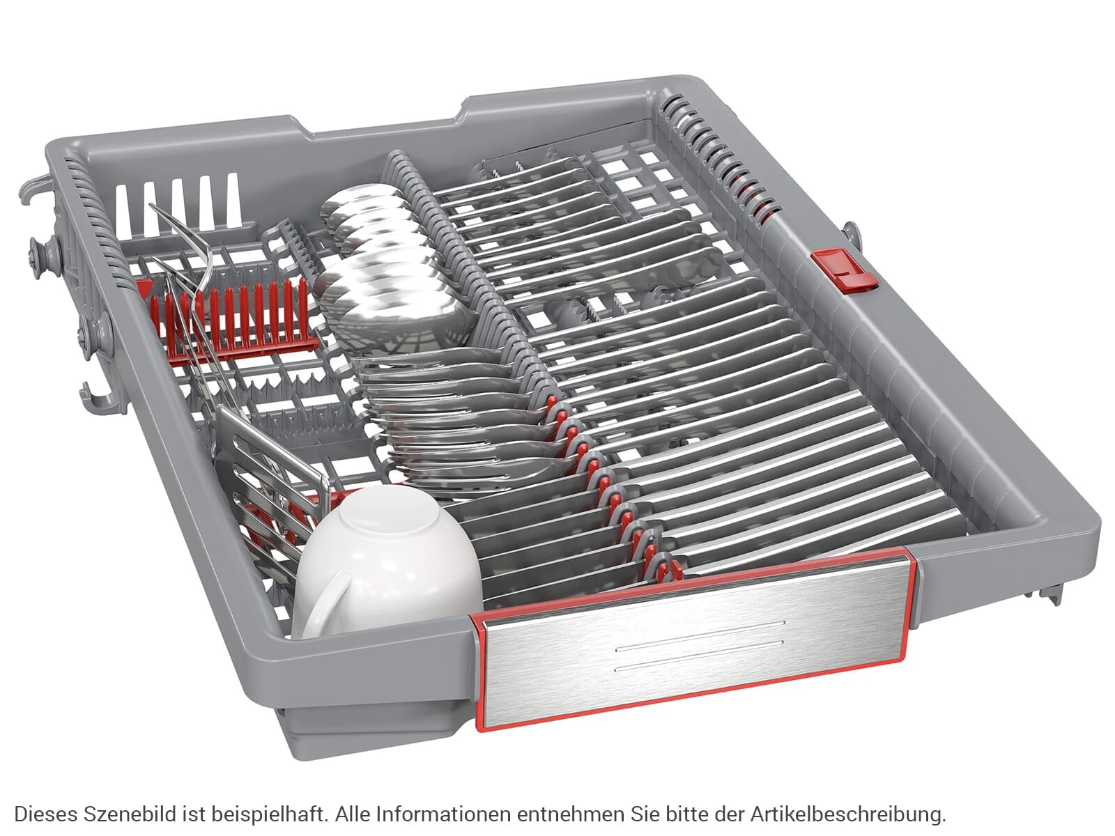 Bosch SPI6ZMS29E Serie 6 - Lavavajillas parcialmente integrado de 45 cm, PerfectDry, DuoPower para una limpieza profunda, arranque inteligente, AquaStop, EcoSilence Drive, acero inoxidable