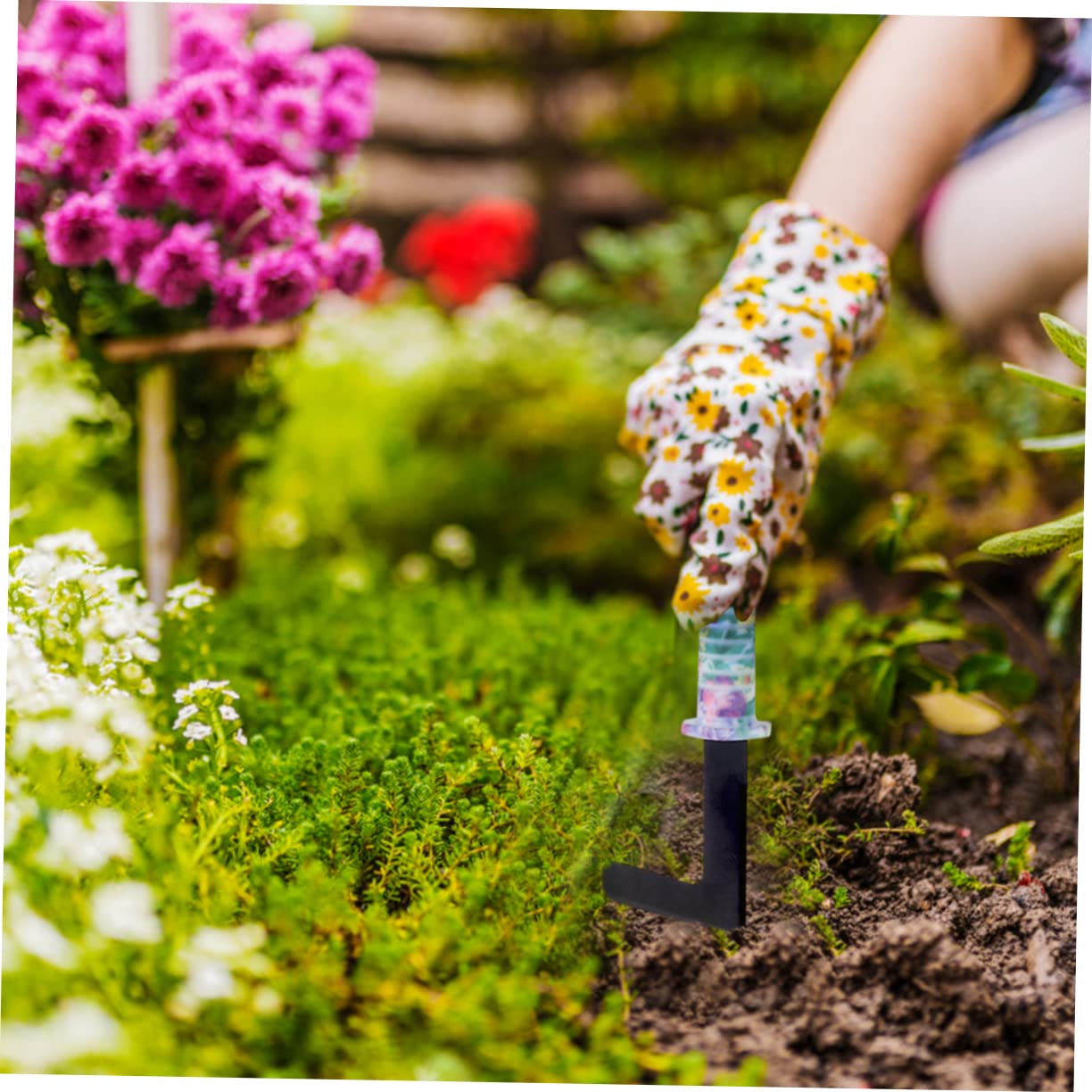 TOYANDONA 10 Pièces Outils De Jardinage avec Râteau Cisaille Pelle Kit De Jardinage Robuste Outil à Main Ensemble De Travaux