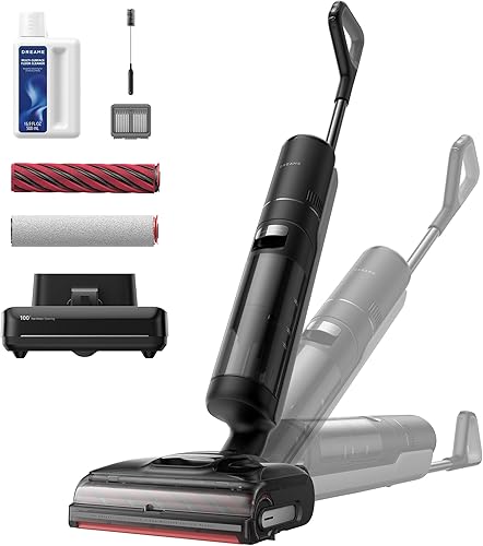 DREAME H15 Pro CarpetFlex - Aspiradora inalámbrica con cepillos dobles para suelos duros y alfombras, corte de cabello sin enredos, succión de 23