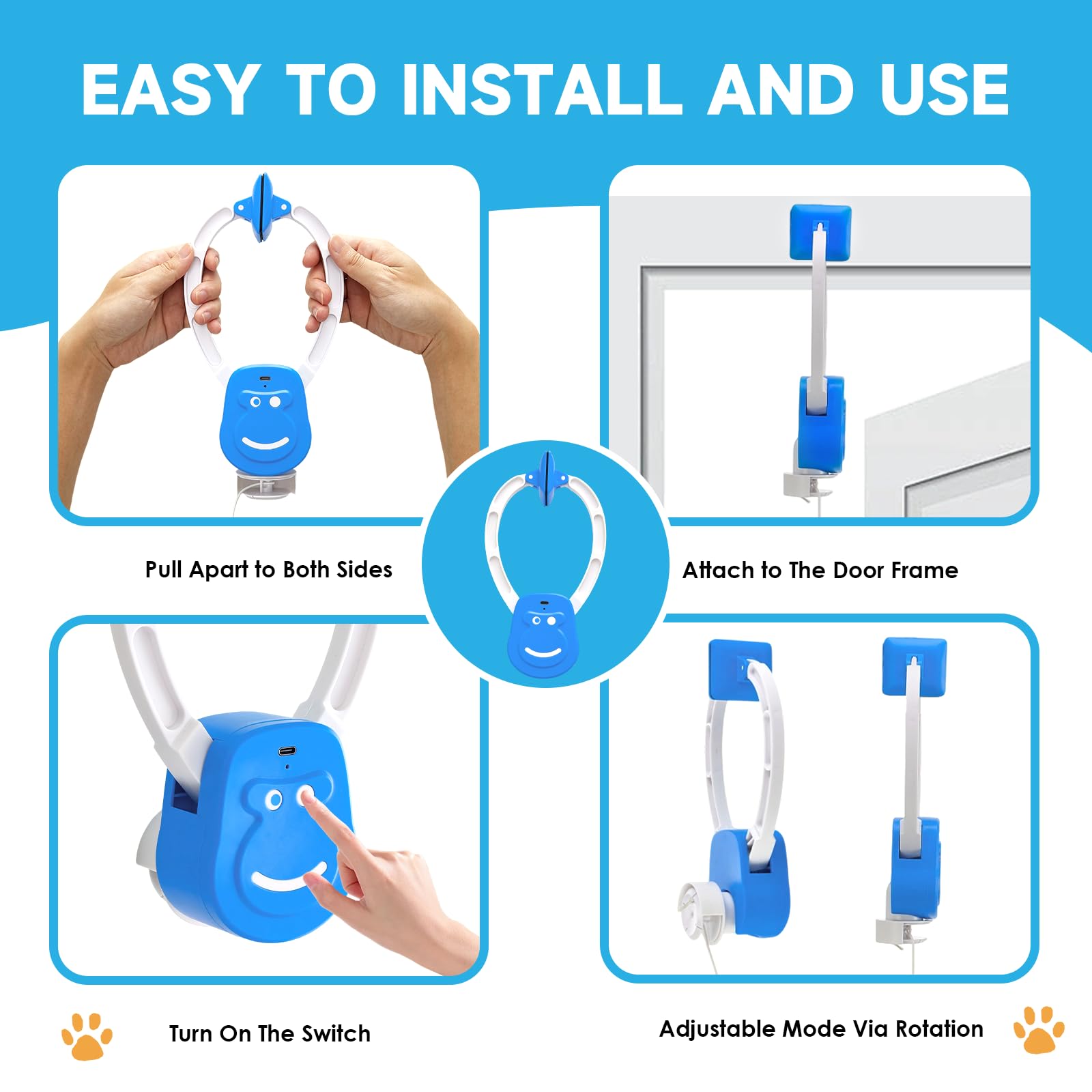 Juguete interactivo para gatos debajo de la puerta, giratorio automático de 360° con activación de movimiento, recargable por USB-C, silencioso, juguete para gatos y gatitos adultos aburridos