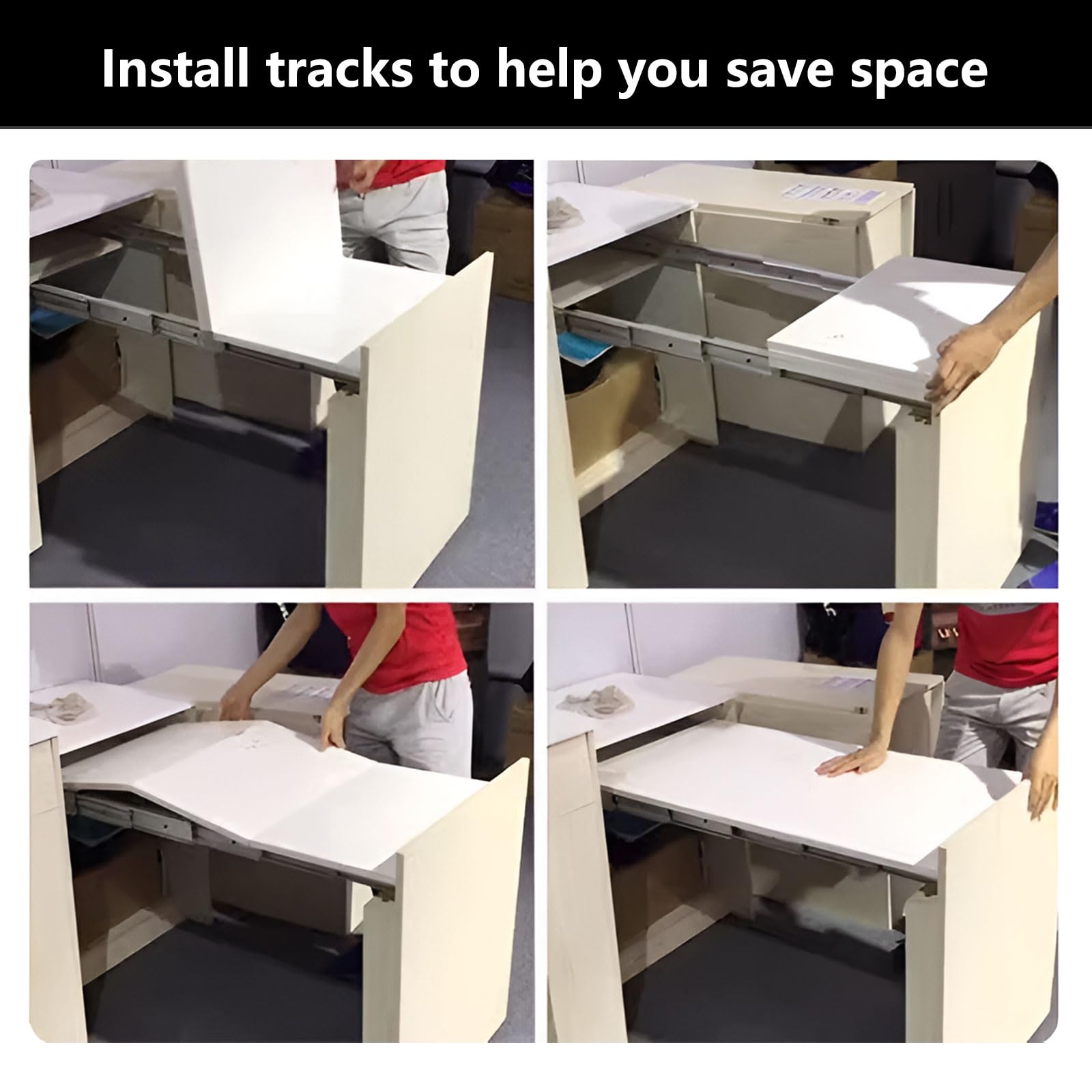 AIZYR Full Extension Table Slide Aluminum Drawer Slides