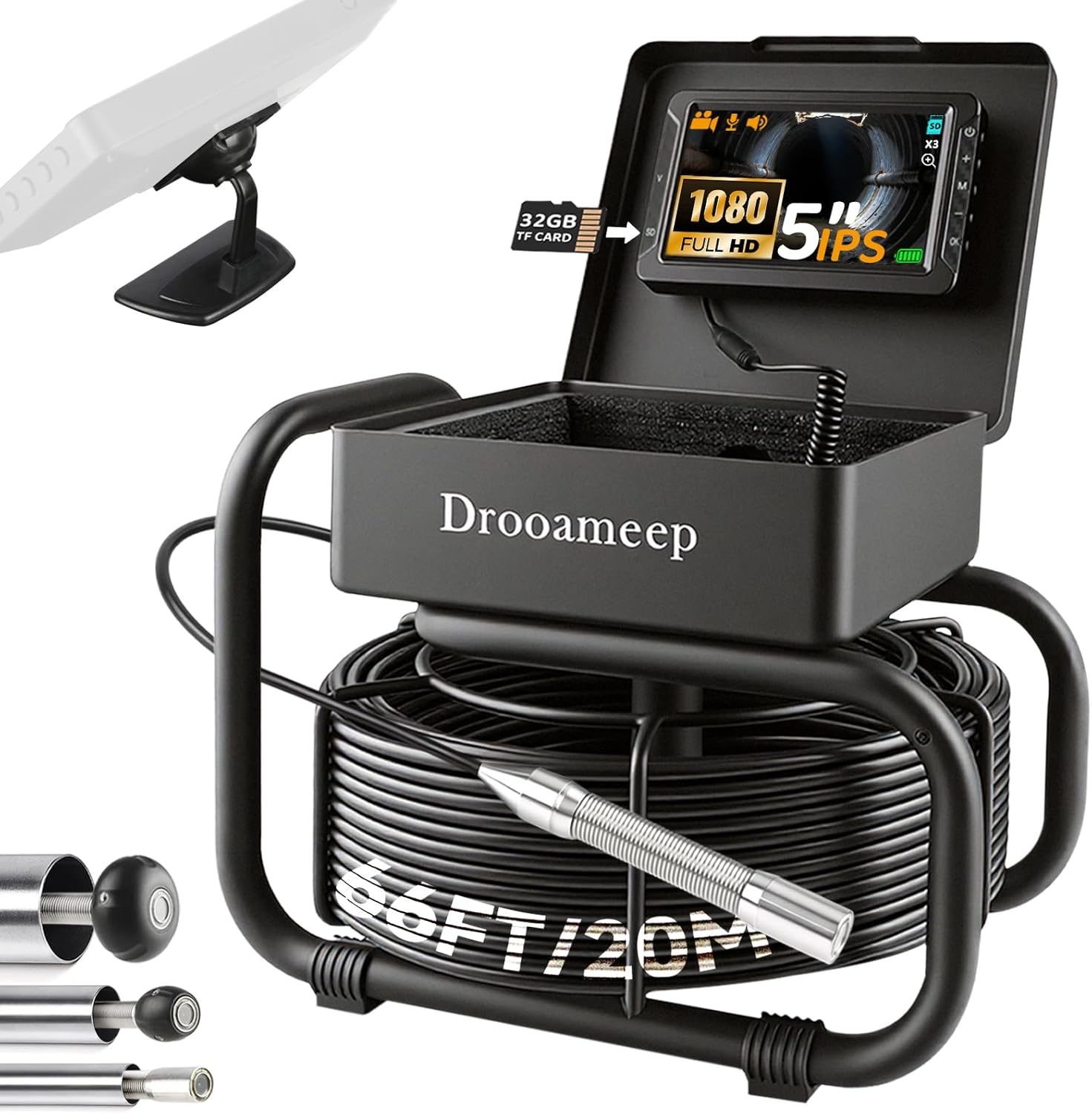 Drooameep Sewer Camera, Sewer Inspection Camera, 5