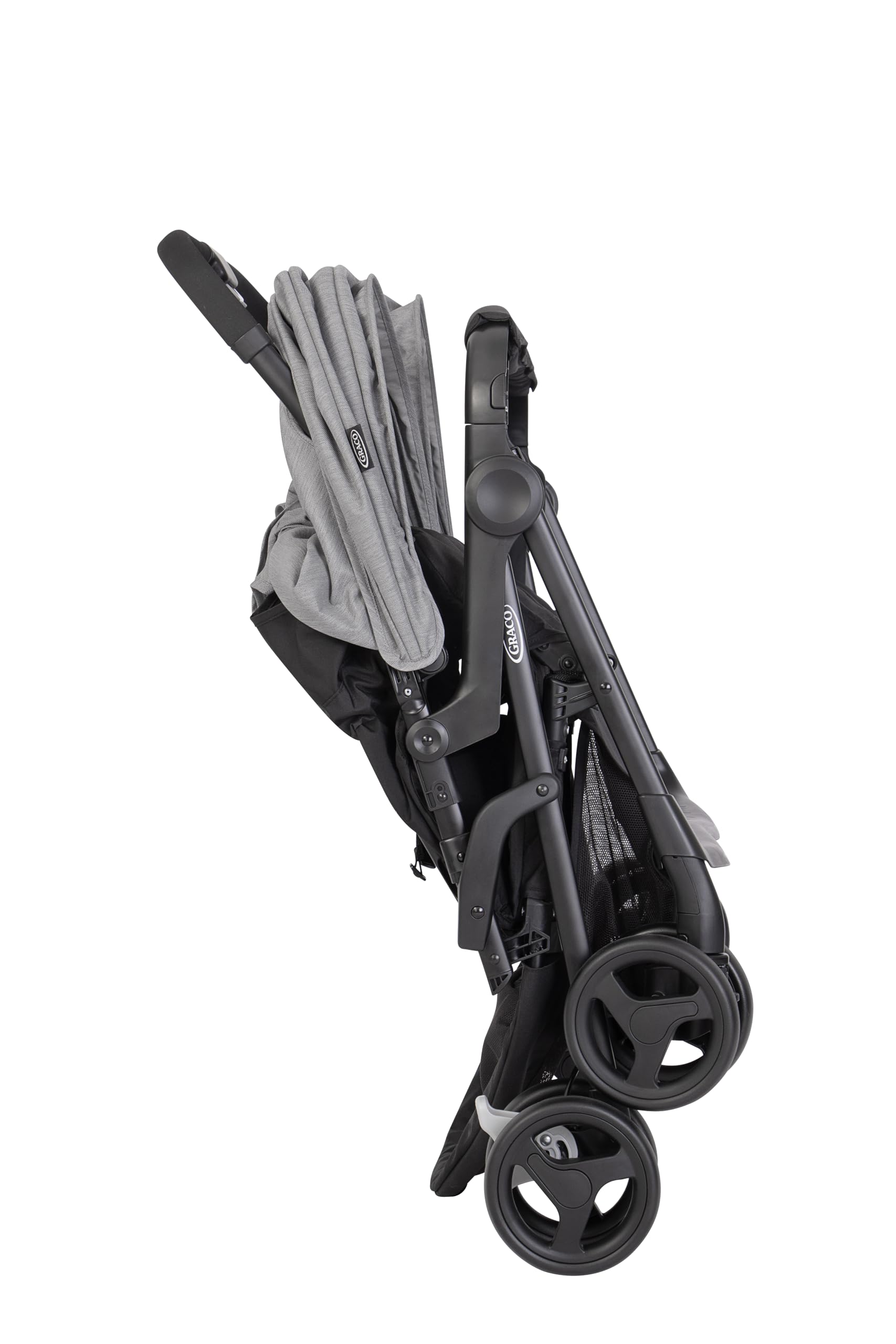 Graco DuoRider Doppel-Kinderwagen Zwillings- und Geschwisterwagen bis 15 kg Steeple Gray