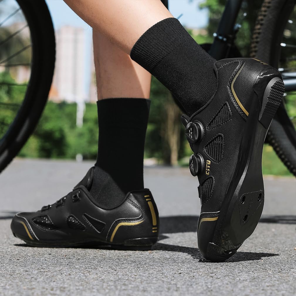 Zapatillas de Ciclismo para Hombre Mujer Zapatos Bicicleta de Entrenamiento Carretera Respirables Compatibles con SPD/SPD-SL Lock System