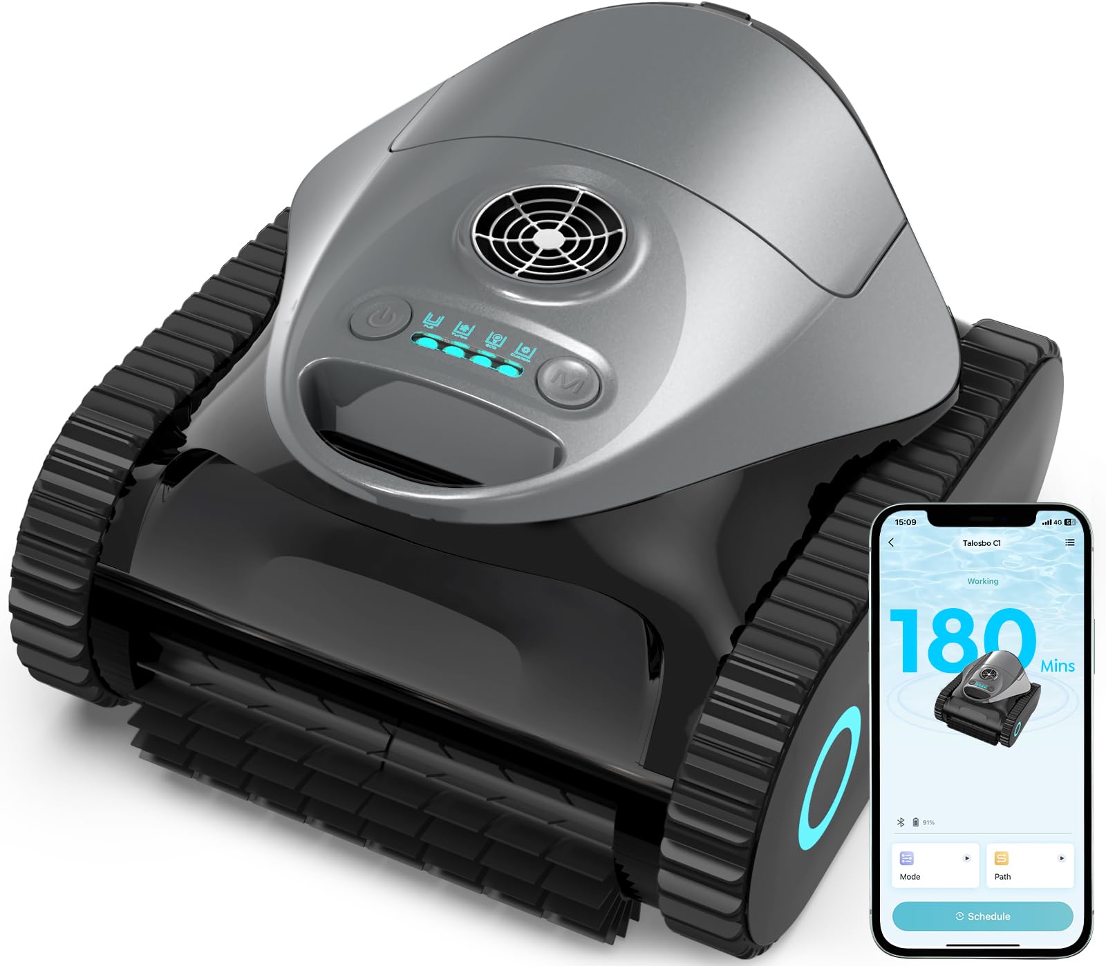 C1 Robot Piscine Fond et Parois (2026 Nouv)