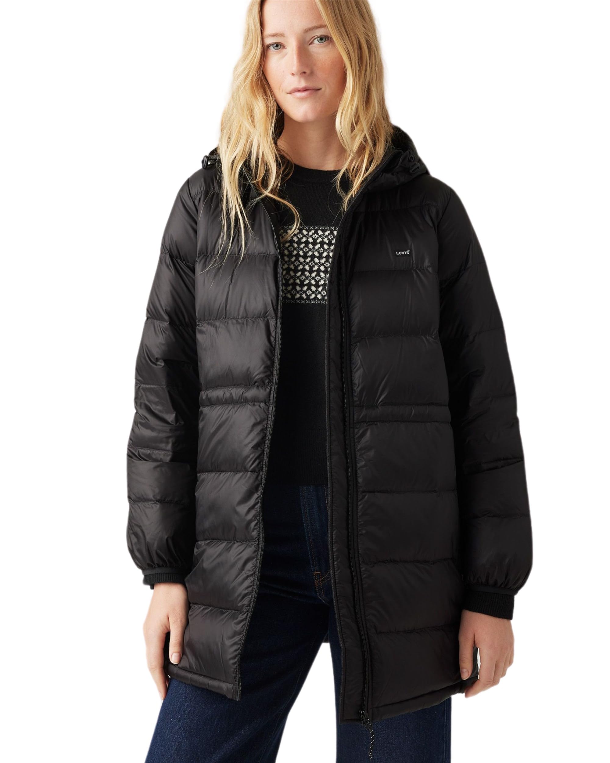 Levi's Damen Hooded Midi Jacke