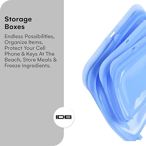 Miniatura 5 de Dorence 3 bolsas de almacenamiento de silicona reutilizables color negro  3 bolsas de silicona para almacenamiento de alimentos  Bolsas de silicona