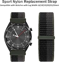 Vista 8 de WOCCI - Correas de reloj ajustables de nylon para deporte con cierre de gancho y bucle, correas de reloj de liberación rápida para hombres