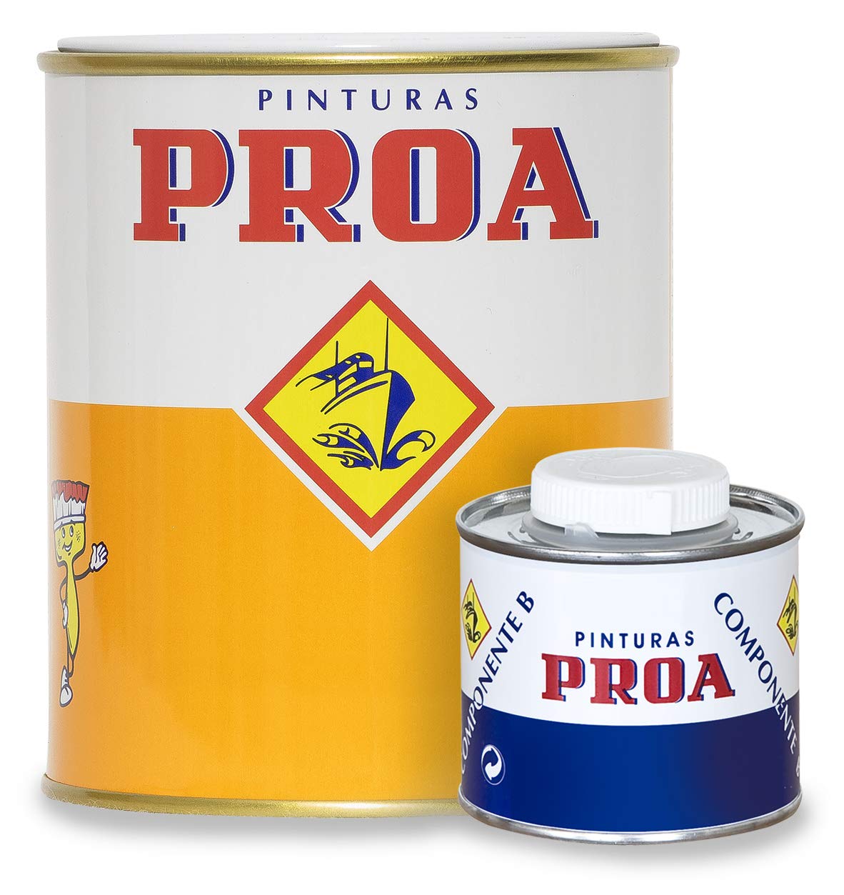 Imprimación epoxi 2 componentes. Blanco. 15KG+4KG. Gran adherencia sobre cualquier superficie. PROA.