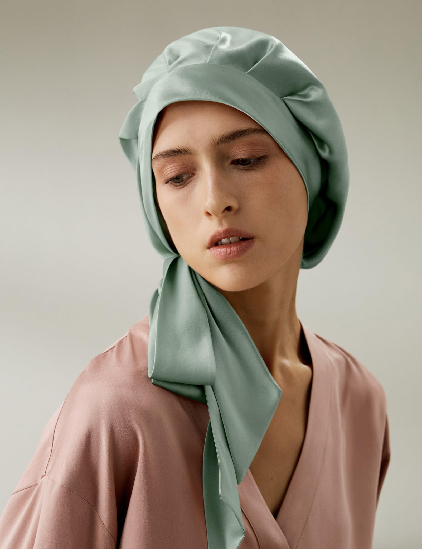 LilySilk Damen 100% Reine Maulbeerseide Seidenmütze zum Schlafen