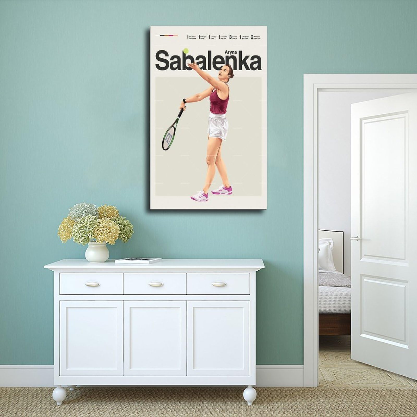 Aryna Sabalenka, Joueuse De Tennis, Découpe En Carton Grandeur Nature / Voyageur Debout Aryna Sabalenka, Joueuse De Tennis, Découpe En Carton Grandeur Nature / Voyageur Debout