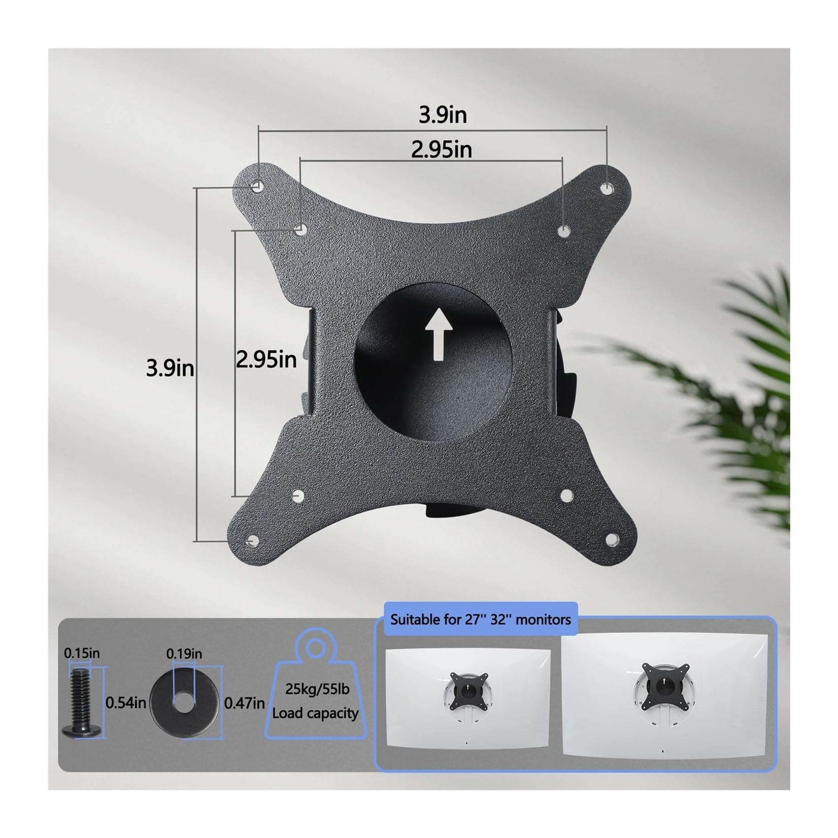 Soporte Adaptador VESA De Montaje En Pared For 27H711 C27H711 32H711 C32H711 C27H711QEN C32H711QEN C27H711QEE C32H711QEE Accesorios De Soporte De Pantalla(40 INCH)