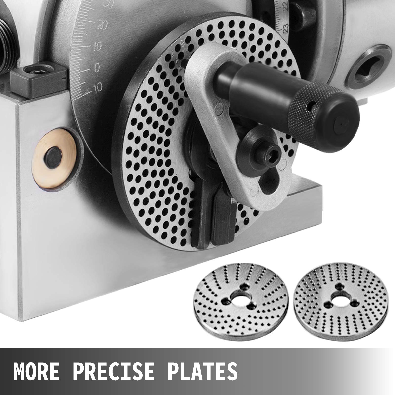 VEVOR BS0 Precision Dividing Head, Horizontal Dividing Head with 3Jaw