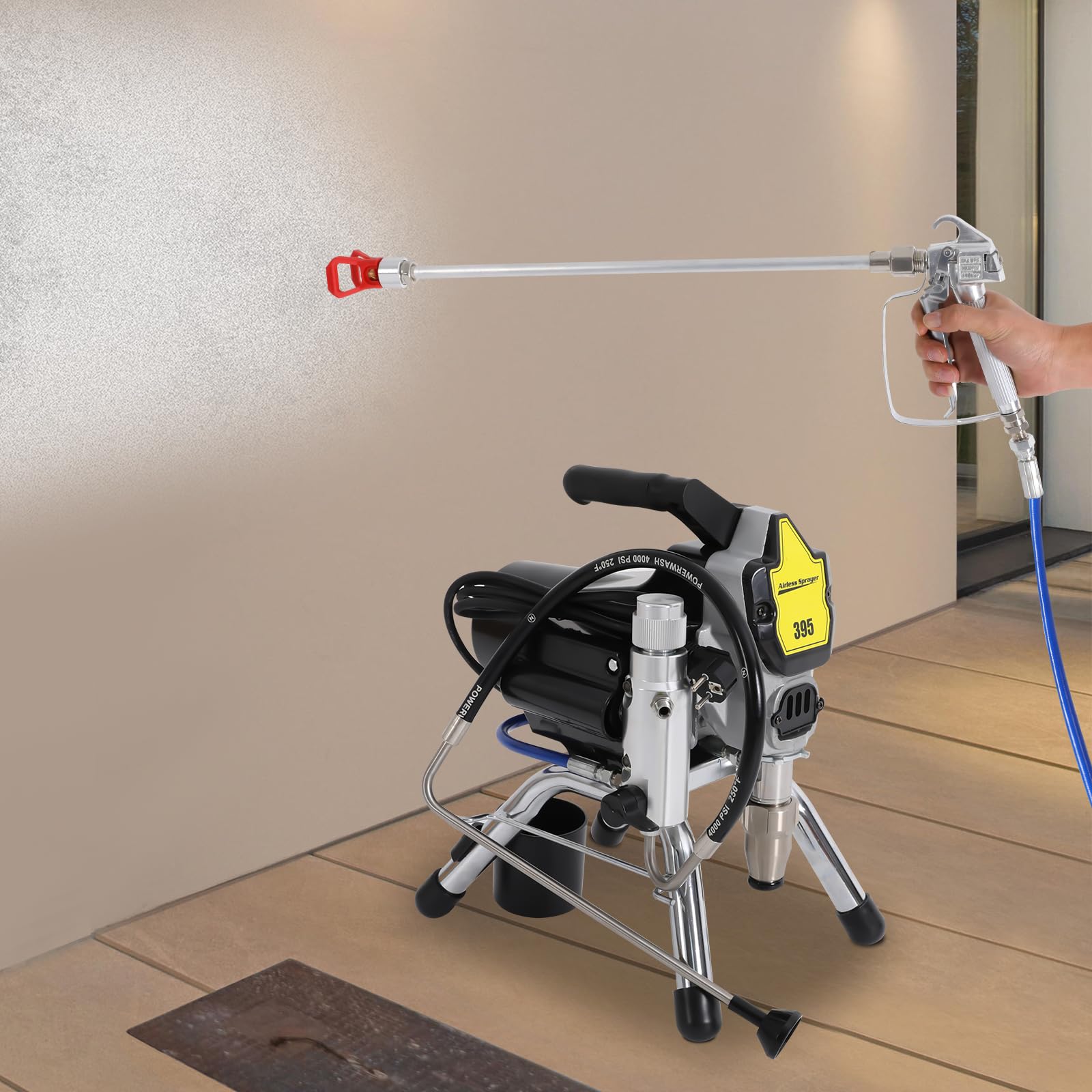 Airless-Wandfarben-Spritzpistole Farbsprühsystem Wandfarbe 1800W