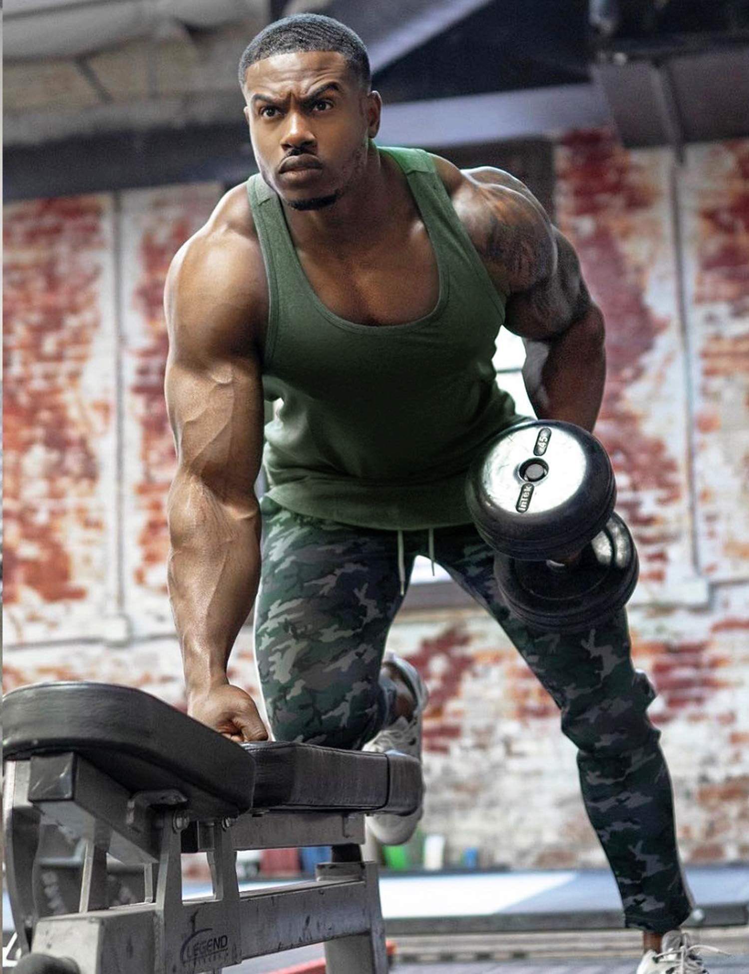 COOFANDY Camiseta de tirantes para hombre, 3 unidades, para culturismo y entrenamiento, sin mangas, para fitness, gimnasio, verano, deportes — view 2