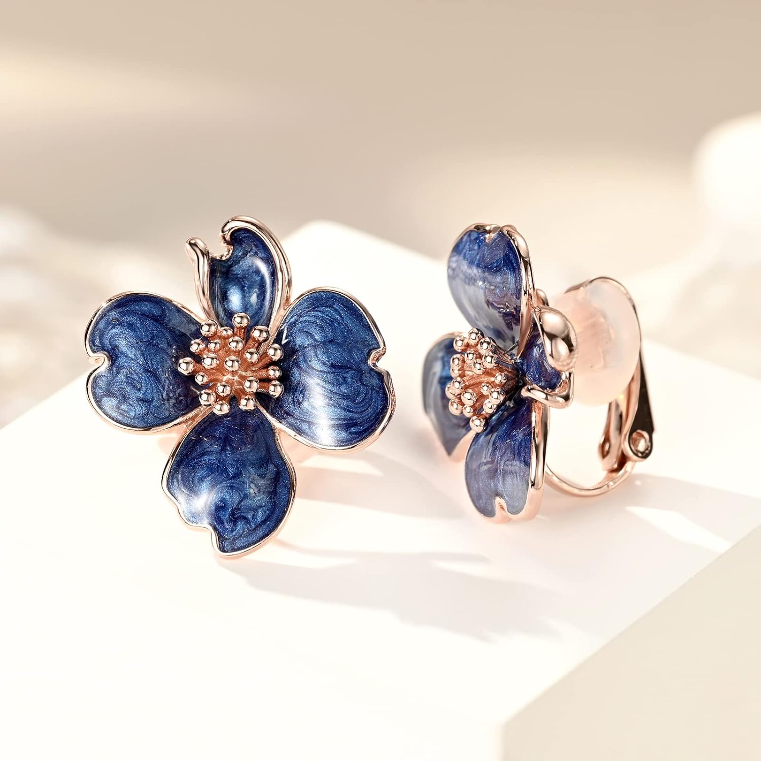 Clip on Earrings Women, 14K Gold Plated Earrings for Sensitive Ears, Fashion Women's Earrings Jewelry Birthday Gift for Wife Grandma Daughter Girls on Christmas Thanksgiving - Image 3