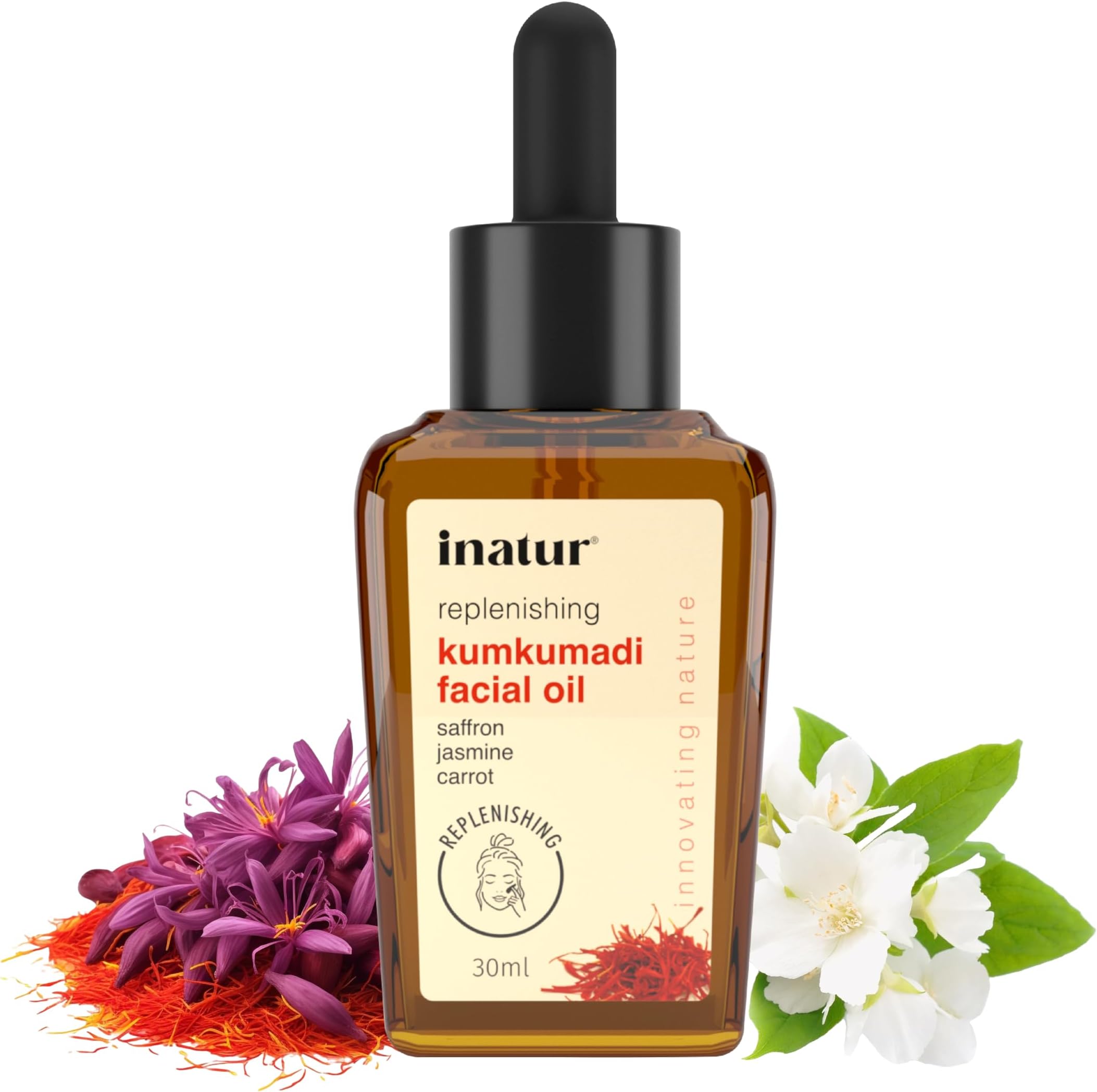 Kumkumadi Facial Oil | Ayurvedic Face Oil for Glowing Skin | With Saffron, Sandalwood & Licorice | Brightens, Nourishes, Reduces Pigmentation, Fine lines & Blemishes | Natural & Vegan | 30ml