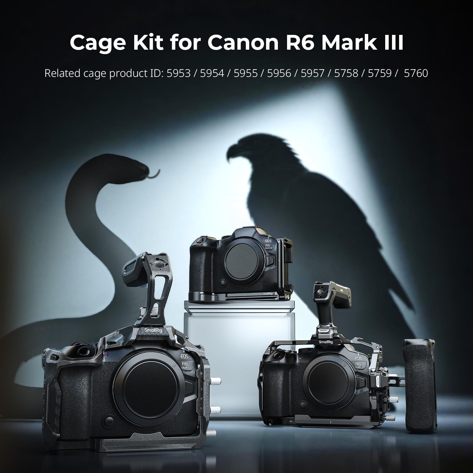SMALLRIG Piastra di montaggio a L con slot AirTag per Canon EOS R6 Mark III / R6 Mark II 5962