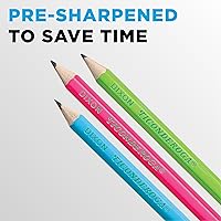Vista 6 de Ticonderoga Lápices de madera, preafilados, #2 HB suaves, colores neón, 18