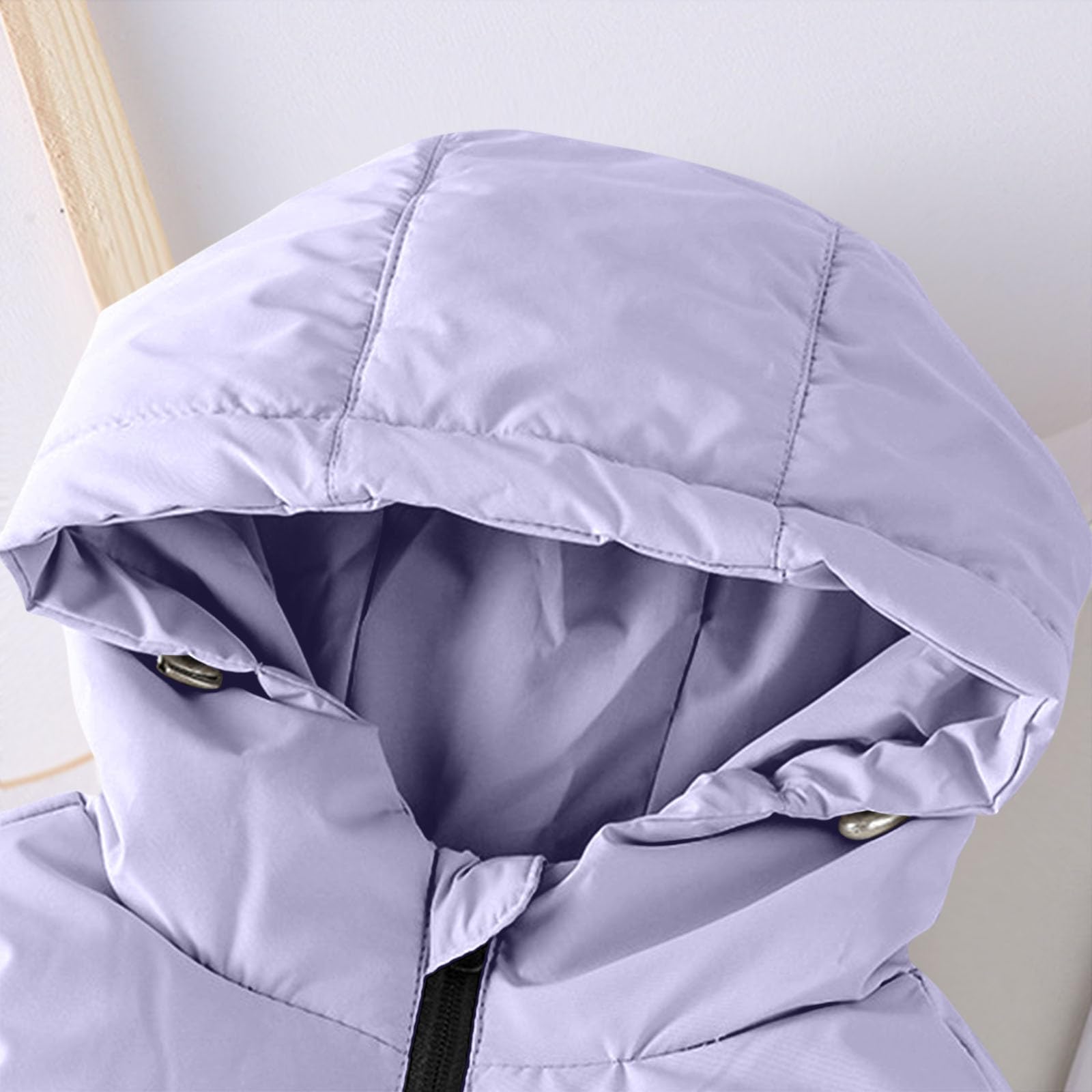 HAOLEI Chaleco de Pluma Niños Niñas Abrigo de Invierno Chaqueta Sin Mangas con Capucha y Cremallera Infantil Chalecos de Plumas Invierno Encapuchado Chaquetas Acolchado Ligero Sin Mangas Abrigo