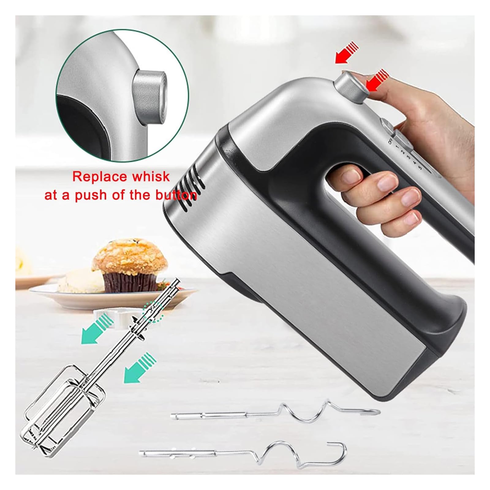 Deense Deeg Garde Broodmixer, 3 Stuks Roestvrij Staal Nederlandse Garde Voor Cake Dessert Brood Pizza Pastr