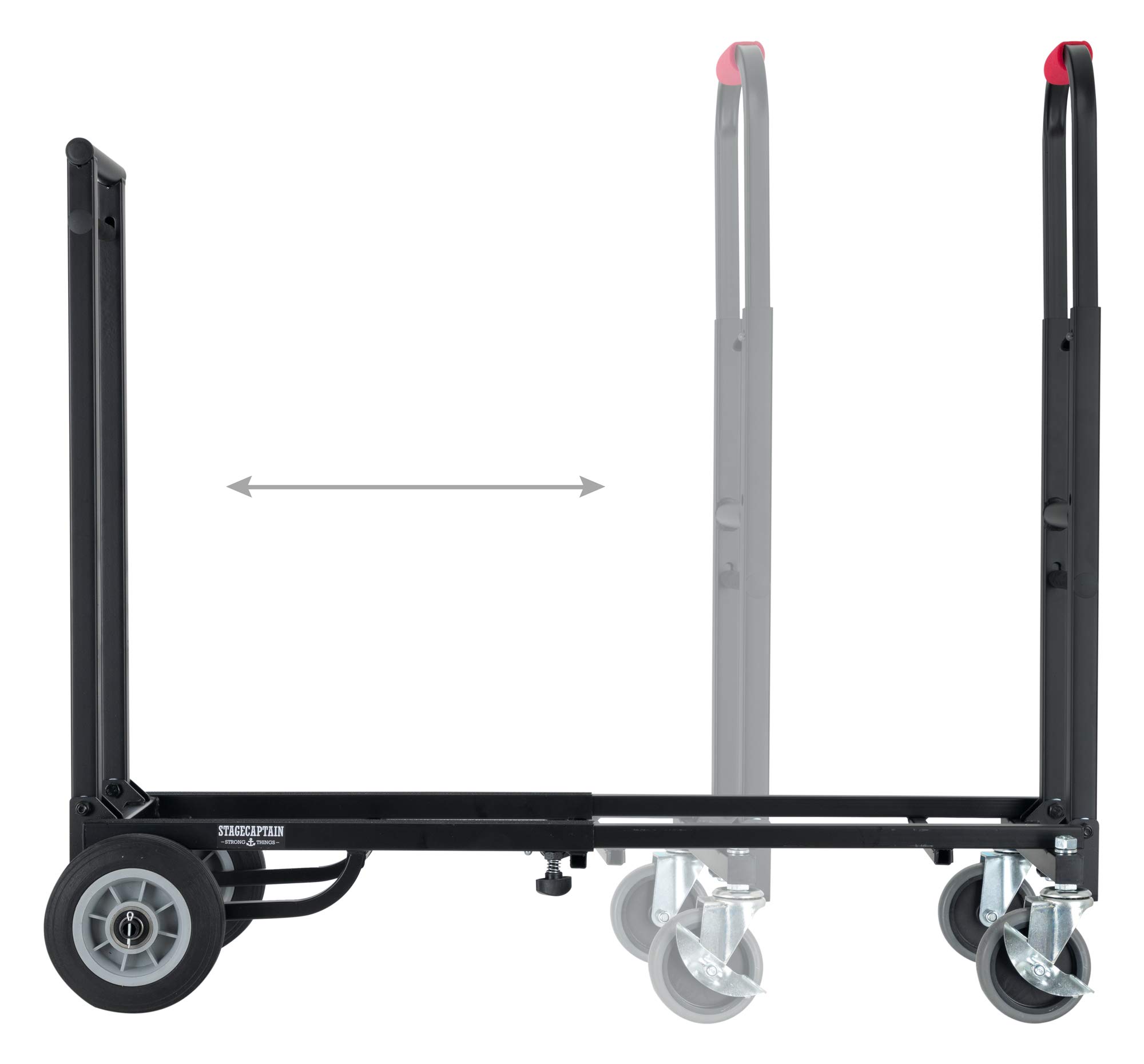 Carro de Transporte Stagecaptain Sherpa SCS-60 MKII (Medio), 5 cm x 2 | Longitud (superficie útil de carga): 58 a cm, Ancho superficie de carga: 27 cm, Ancho con ruedas: 38 cm, 5 cm x 2, 5 cm, 1 kg
